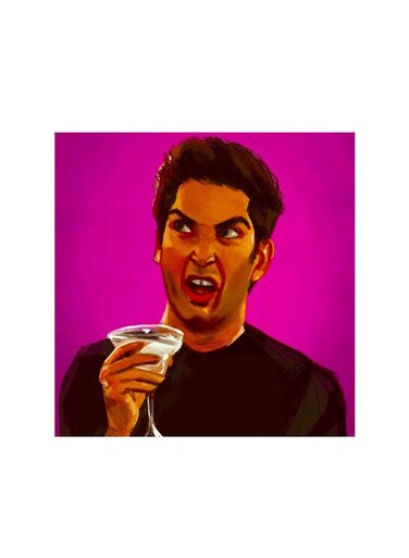 Ross Geller Friends Mdf Wall Art Multicolour 30x30cm