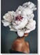 Flower Girl Printed Wall Art Grey/Beige/White 40x60cm