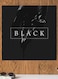 Black Printed Wall Art Black/White 30x30cm