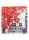 Nature Abstract MDF Wall Art Red/Black/White