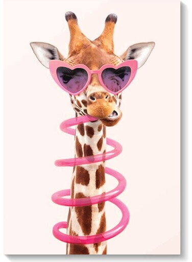Cool Giraffe Wall Art Multicolour