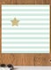 Star Printed Wall Art Green/White/Gold 30x30cm