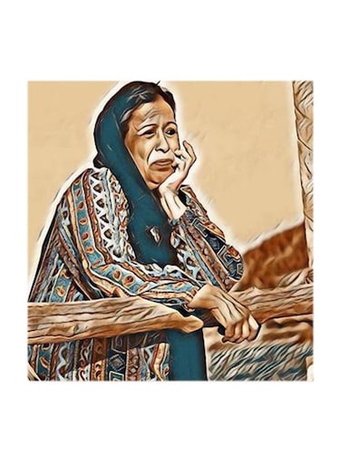 Hayat Al Fahad MDF Wall Art Multicolour 30x30centimeter