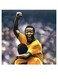 Pele Themed Decorative Wall Art Yellow/Black/Grey 30x30cm