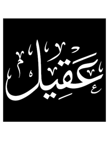 Aqeel Printed Wall Art Black/White