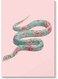 Snake Wall Art Multicolour 40x60cm