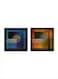 2-Pieces Islamic Motifs Mdf Wall Art Multicolour 30x30centimeter