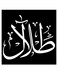Talal Printed Wall Art Black/White 30x30cm
