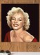 Marilyn Monroe Printed Wall Art Black/Beige/Red 30x30cm