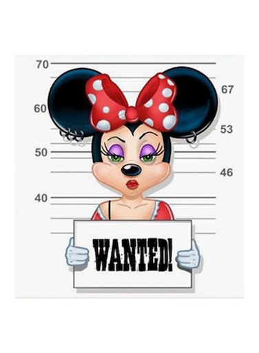 Mickey Mouse MDF Wall Art Multicolour 30x30cm