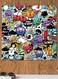 Grafitti Themed Wall Art Black/White/Red 30x30cm
