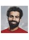 Muhammad Salah Themed Decorative Wall Art Red/Beige/Black 30x30cm
