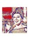 Nagat Al-Saghira Wall Art Red/Blue/Beige 30x30cm