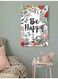 Be Happy Wall Art Painting Multicolour 40x60cm