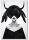 Woman Wall Art Multicolour 40x60cm