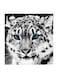 White Tiger MDF Wall Art Multicolour 30x30cm