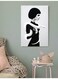 Woman And Snake Wall Art Multicolour 40x60cm