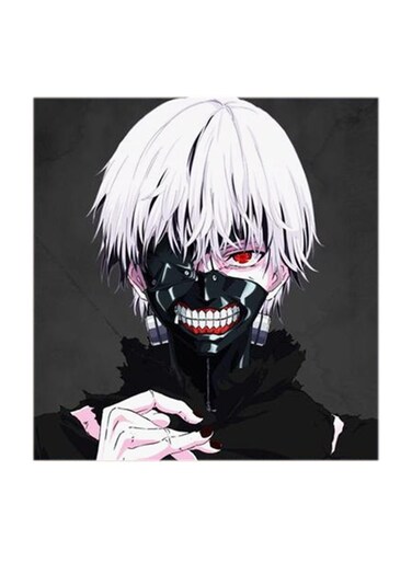 Tokyo Ghoul Anime MDF Wall Art Multicolour 30x30centimeter