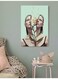 Woman Wall Art Multicolour 40x60cm