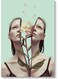 Woman Wall Art Multicolour 40x60cm