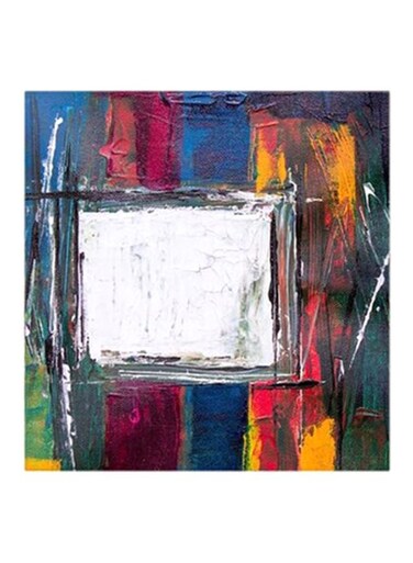 Abstract MDF Wall Art Multicolour 30x30centimeter