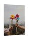 Holding Rose Printed Framed Canvas Wall Art Grey/Beige/Red 60x80centimeter