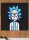 Rick Themed Wall Art White/Blue/Black 30x30cm