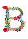 Alphabet B Themed Wall Art Red/Blue/Yellow 30x30cm
