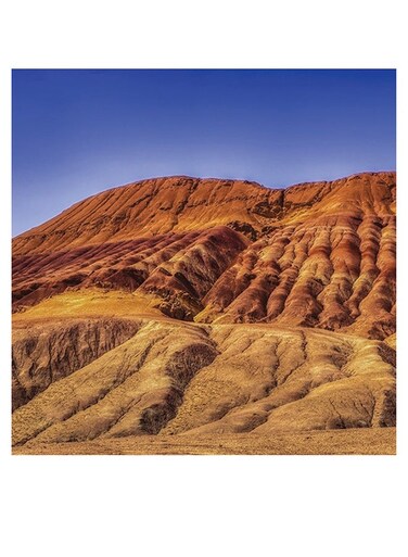 Terrain Themed Wall Art Beige/Blue 30x30cm