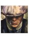 Thomas Shelby Themed Wall Art Beige/Blue/Black 30x30cm