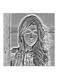 Nancy Ajram MDF Wall Art Painting Grey 30x30cm
