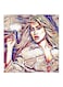 Maya Diab MDF Wall Art Painting White/Red 30x30centimeter