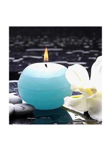 Candle MDF Wall Art Multicolour 30x30cm
