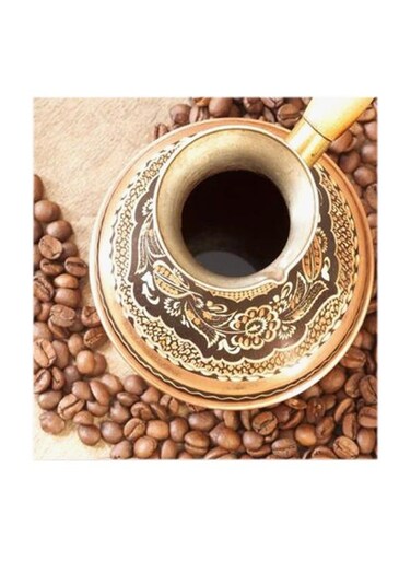 Coffee MDF Wall Art Multicolour 30x30centimeter