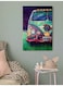 Volkswagen Bus Wall Art Multicolour 40x60cm