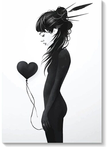 Woman Wall Art Multicolour 40x60cm