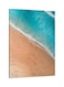 Beach Printed Framed Canvas Wall Art Beige/Blue/White 60x80centimeter