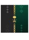 Saudi Arabia Kingdom Logo Printed Decorative Wall Art Black/Green/Gold 30x30cm