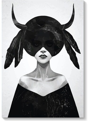 Woman Wall Art Multicolour 40x60cm