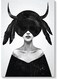 Woman Wall Art Multicolour 40x60cm