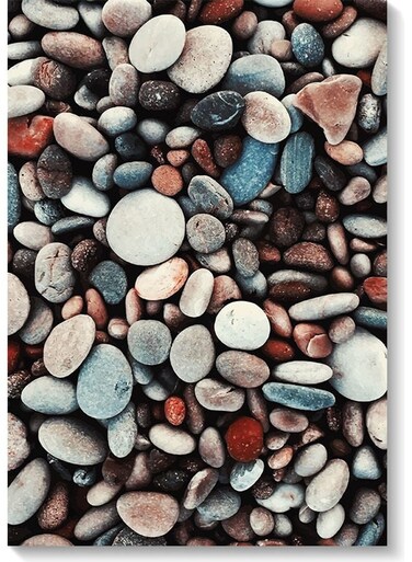 Colored Stone Wall Art Multicolour 40x60cm
