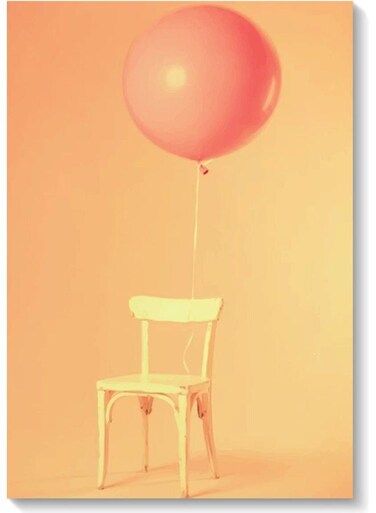 Balloon Themed Wall Art Painting Yellow/Pink 40x60cm