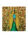 Peafowl Bird MDF Wall Art Multicolour 30x30centimeter