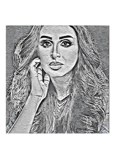 Angham MDF Wall Art Grey/Black