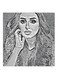 Angham MDF Wall Art Grey/Black