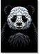 Panda Wall Art Black/White 40x60cm