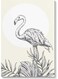 Flamingo Wall Art Multicolour 40x60cm