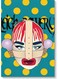 Woman Pop Art Wall Art multicolour 40 x 60cm