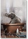 Elephant Wall Art Multicolour 40x60cm