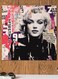 Marilyn Monroe Themed Wall Art Black/Beige/Grey 30x30cm